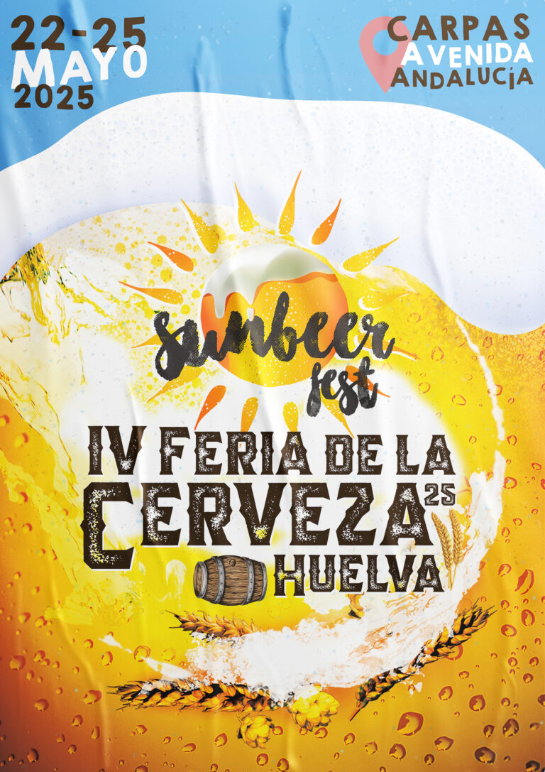 Cartel SunBeer Fest 2025 Huelva IV Feria de la Cerveza de Huelva